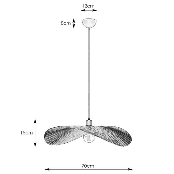 Wisząca lampa sypialniana Rayo 108677 Markslojd bambus naturalny czarny