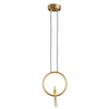 Designerska lampa wisząca Amici ST-D7774 gold 7W 3000K do salonu okrąg złota