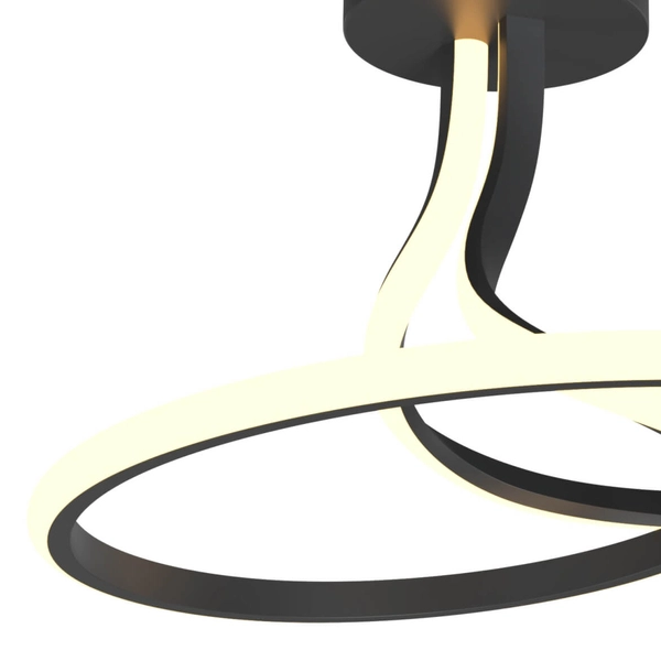 Nowoczesna lampa sufitowa Clint MX6349-1-3BT Zumaline LED 26W 3000K czarny