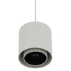 Zwieszana lampa salonowa tuba POINT 11513 jedwabisty szary