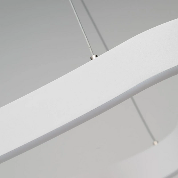 Lampa wisząca ze ściemniaczem MIRABELLA biała AZ6753 1xLED 60W 3000K do salonu