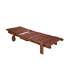 Drewniany leżak ogrodowy Azure 5900168832466 King Home na taras brązowy