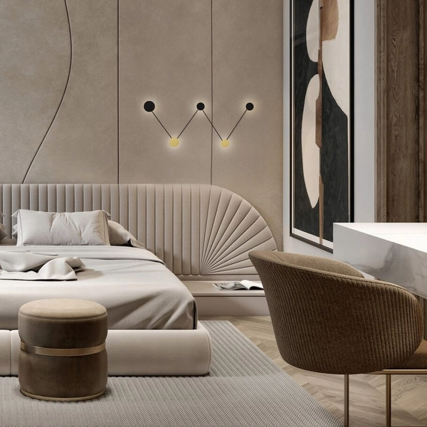 Kinkiet ścienny CLIZA LE44707 LED 34W 3000K punkty czarny złoty