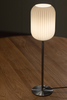 Szklana lampa na stół Cava 108561 Markslojd szklany klosz biały nikiel