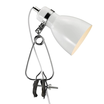 Lampa regulowana na klips Cyclone 73072001 na biurko biały