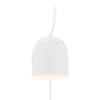 Pojedyncza lampa ścienna Angle 2120601001 DFTP obracana do salonu biała