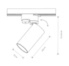 Spot PROFILE MONO do 1-obwodowego systemu szynowego