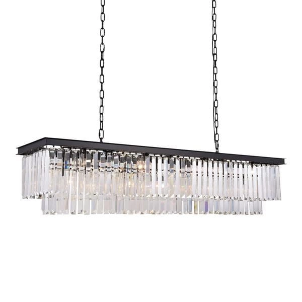 Wisząca lampa pokojowa CGHERERECT100 na łańcuchach czarna