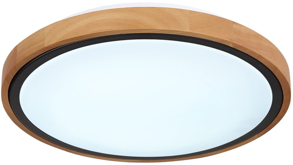 Plafon okrągły Bruno 41764-12 ekologiczny LED 12W 3000-4500-6000K drewniany