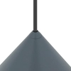 Metalowa lampa stożkowa ZENITH 11491 zwis szary błękit