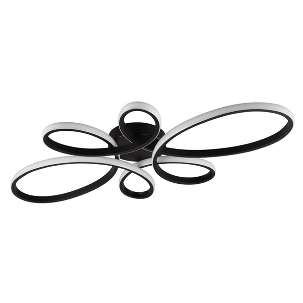 Designerski plafon sufitowy Fly 645619132 LED 32W 3000K czarna biała