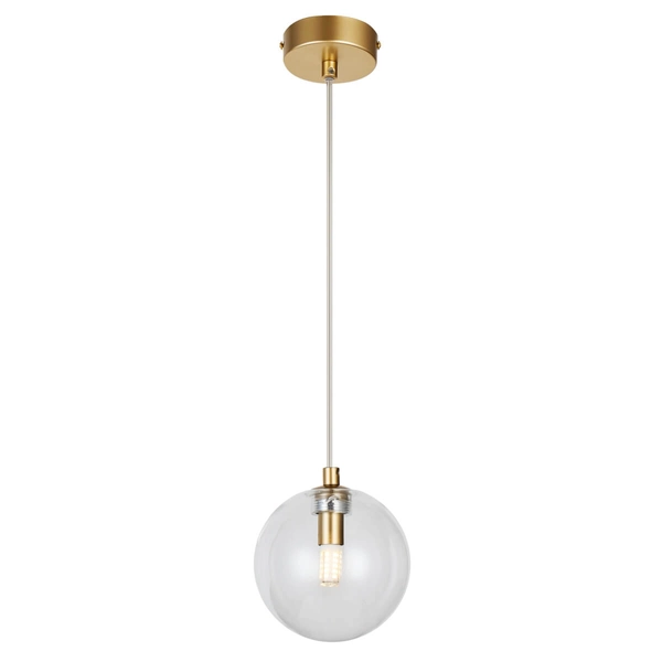 Metalowa lampa kula BUBBLES AZ5954+AZ5955 Azzardo G9 złoty przezroczysty