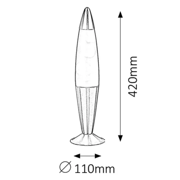 Dekoracyjna lampa stołowa Lollipop 4108 srebrny różowy