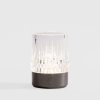 Akumulatorowa stołowa lampa CRYSTAL NHTD-N08-NB LED 1W 3000K IP44 czarna