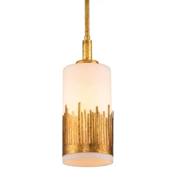 Podłużna zwisająca lampa Sawgrass QN-SAWGRASS-MP-DG-O szklana złota