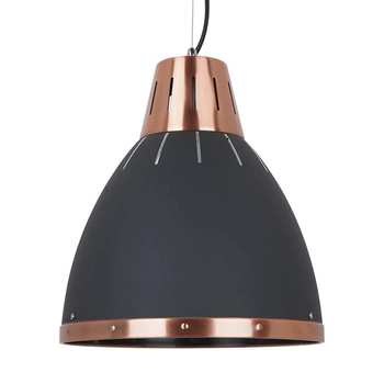 Lampa wisząca MERTON MD-HN8209 BK+RC metalowa industrialna loft grafitowy