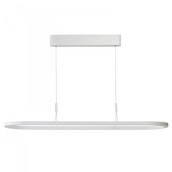 Podłużna lampa do salonu wisząca LAYLA LED 60W 3000K AZ6757 biała aluminium