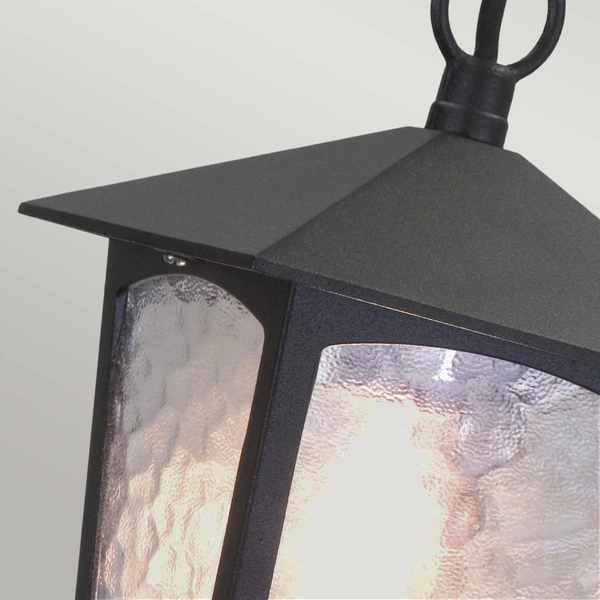 Oprawa wisząca na taras York BL6B-BLACK Elstead styl angielski lampion czarny