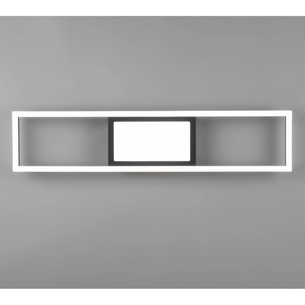 Plafon nasufitowy Rigido R67172132 LED 22W 2700-6000K prostokąt czarna