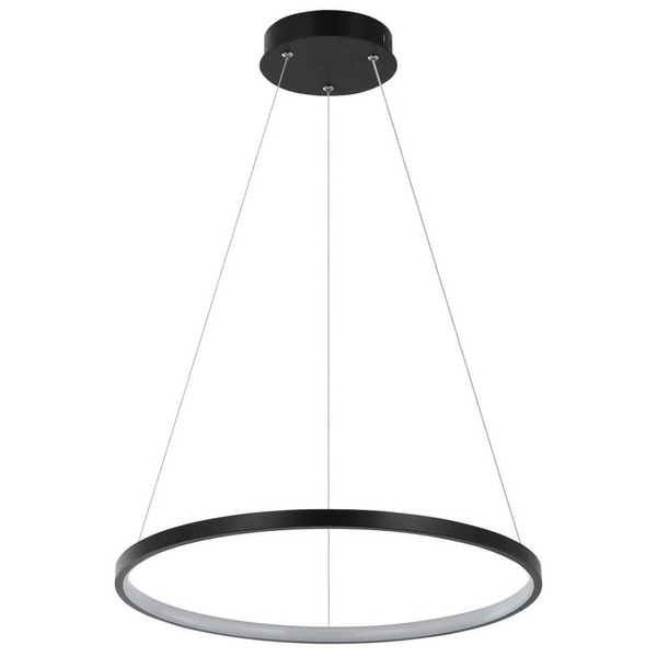 Wisząca lampa Ring LP-909/1P S BK CCT LED 22W 3000-6000K pierścień czarna