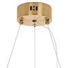 Wisząca lampa Florens MSE010100364 Moosee LED 46W 3000K do sypialni złoty biały