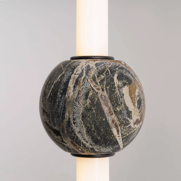 Salonowa lampa wisząca VERDES P0612 LED 10W 3000K kula tuba czarna