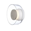 Kinkiet ścienny minimalistyczny DONUT ST-5072W brąz transparentny szklany LED 6W do holu