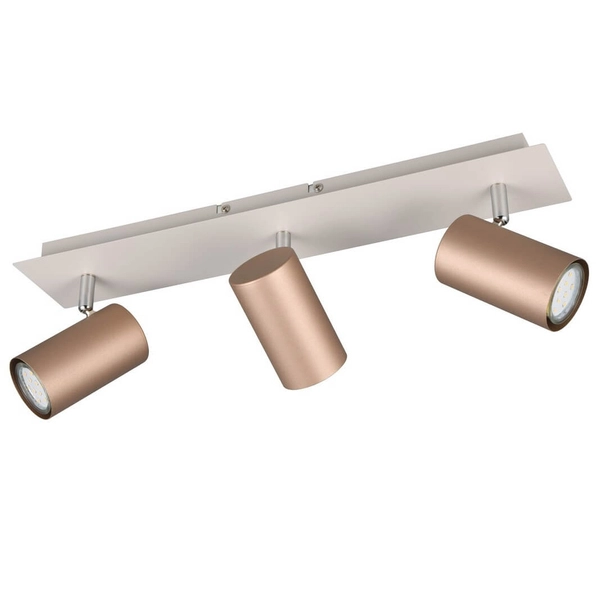 Potrójne reflektorki VANTOS DL365802400 Trio metalowe biały brązowy