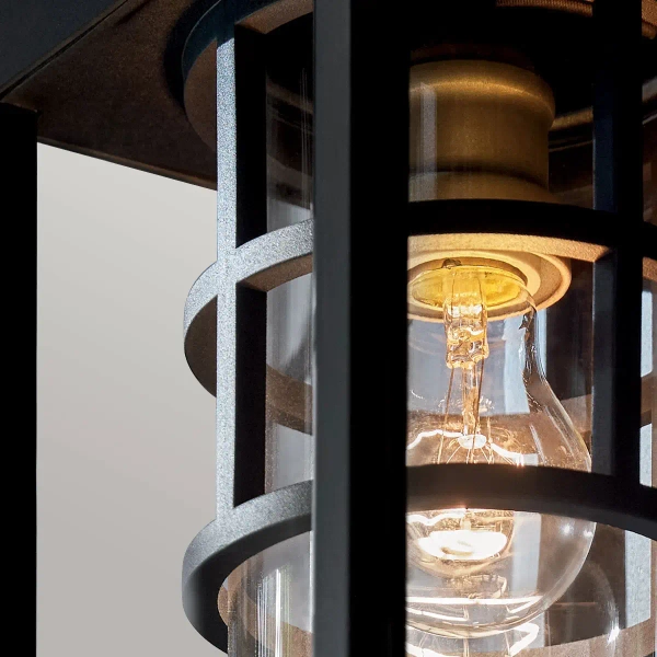 Industrialna lampa zewnętrzna Hone KL-HONE-M-BKT IP44 czarna