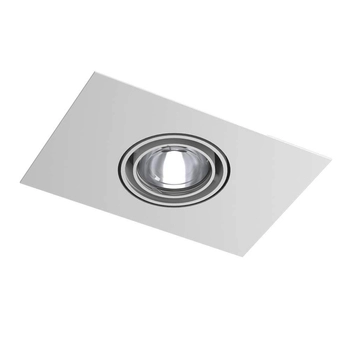 Wpuszczana LAMPA sufitowa EBINO H 7319 Shilo podtynkowa OPRAWA prostokątna OCZKO regulowane białe