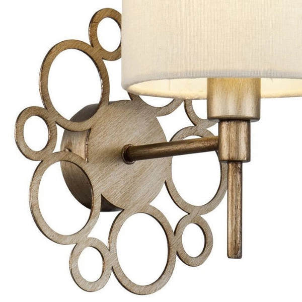 LAMPA ścienna ANNA H007WL-01G Maytoni abażurowa OPRAWA kinkiet złoty