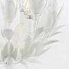 Żyrandol do salonu Flora QN-FLORA3-WHT kwiaty metalowe białe