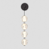 Ścienny kinkiet do sypialni CHEPEN LE44426 LED 17W 3000K glamour czarny chrom