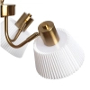 Potrójna lampa wisząca Dali ABR-Z3XE14-DALI nad wyspę biała złota