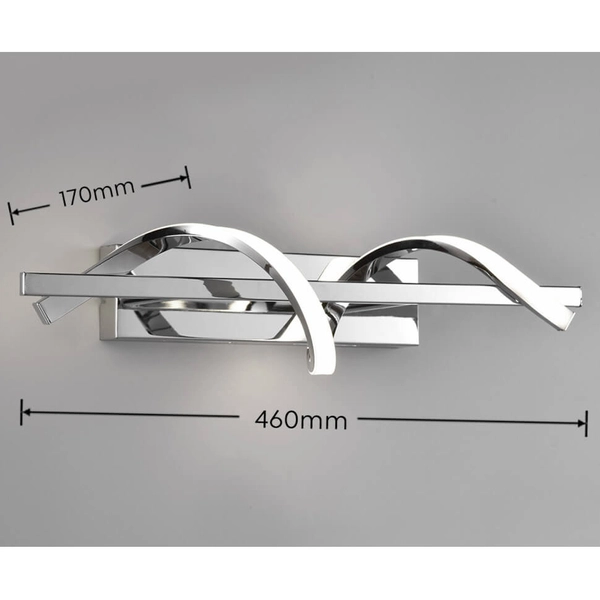 Ścienna lampa metalowa ISABEL R22201106 LED 8W 4000K wstążka chrom
