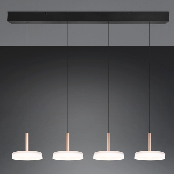 Wisząca lampa na listwie CELESTE 354910465 Trio LED 28W 3000K biały brązowy