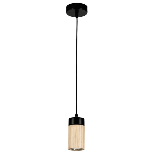 Drewniana LAMPA wisząca ANNICK 1419104 Britop loftowa OPRAWA zwis tuba