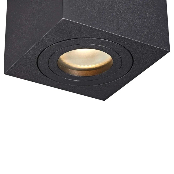 Sufitowa lampa QUARDIP SL ACGU10-161 spot kostka łazienkowa IP44 czarna