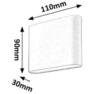 Kinkiet LAMPA ścienna NESNA 7951 Rabalux elewacyjna OPRAWA prostokątna LED 10W 3000K IP54 czarna