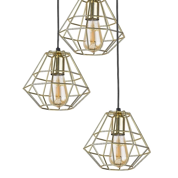 Lampa wisząca kaskadowa okrągła Diamond 4451 TK Lighting czarna złota