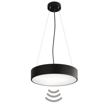 Wisząca lampa z czujnikiem ruchowo-zmierzchowym Cleo 137623600257 czarny