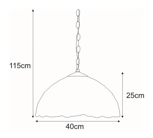 Wisząca lampa Papi K-P162166 art deco zielona kremowa