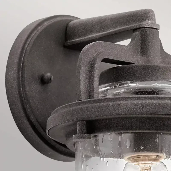 Szklany kinkiet ścienny ANDOVER QN-ANDOVER-S do ogrodu retro IP44 cynk