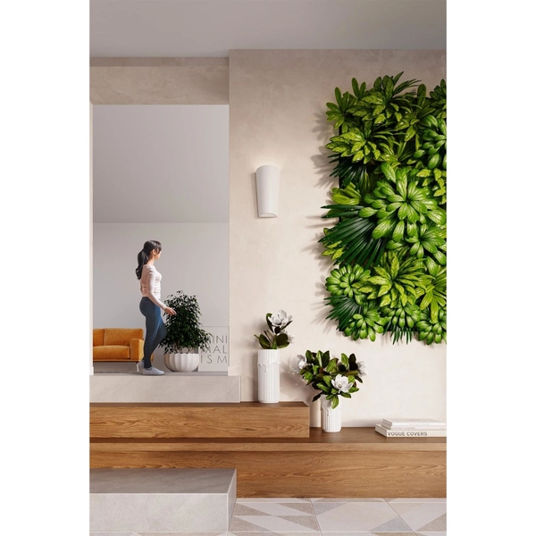 Salonowa lampa ścienna SL.0838 ceramiczny kinkiet biały