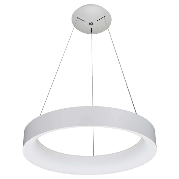 LAMPA wisząca CHIARA 3945-842RP-WH-3 Italux OPRAWA okrągła LED 42W 3000K pierścień ring biała