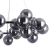 Loftowa LAMPA wisząca CABELLA PND-5252-25-CH+SMK Italux szklana OPRAWA molekuły zwis bubbles kule balls chrom przydymiony