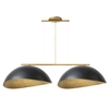 Lampa do jadalni wisząca nad stół Solar 40572 Sigma czarna złota