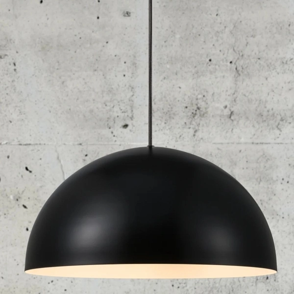 Kopułowa lampa wisząca Ellen 48573003 Nordlux metalowa czarna