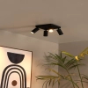 Przysufitowa lampa z tubkami CLUBS 09939/14/30 Lucide regulowana czarny