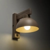 Skandynawska nocna lampa Oslo Sabia 11009 drewniana brązowy